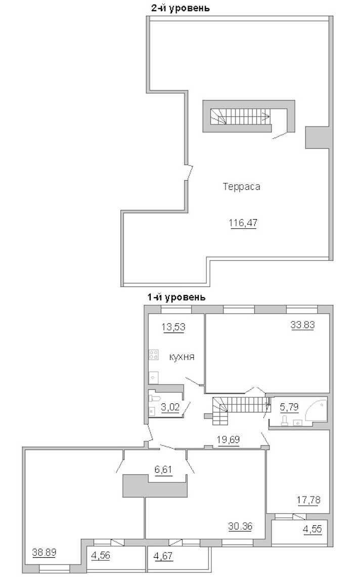 Четырехкомнатная квартира в : площадь 173.6 м2 , этаж: 11 – купить в Санкт-Петербурге